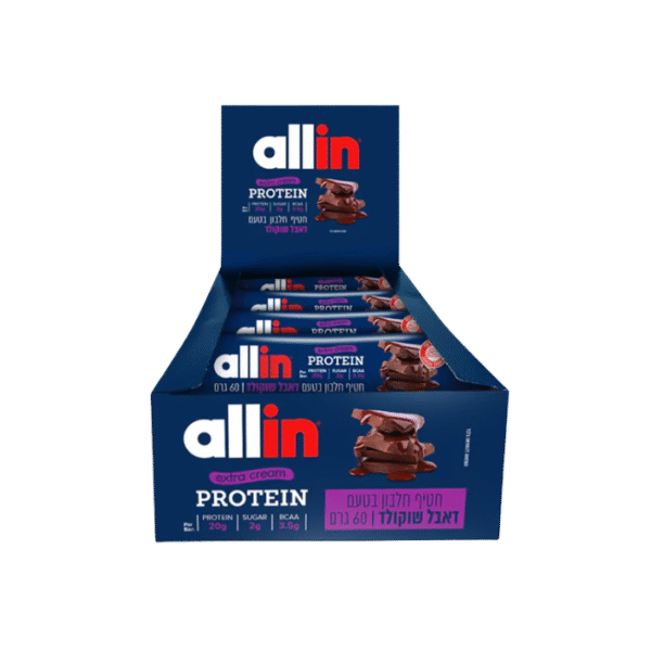 חטיף חלבון אול-אין אקסטרה קרם 24 יחידות | allin Extra Cream